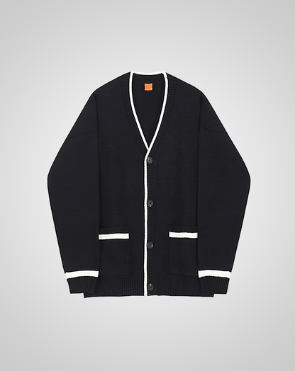 ♂Monochrome Knit Cardigan