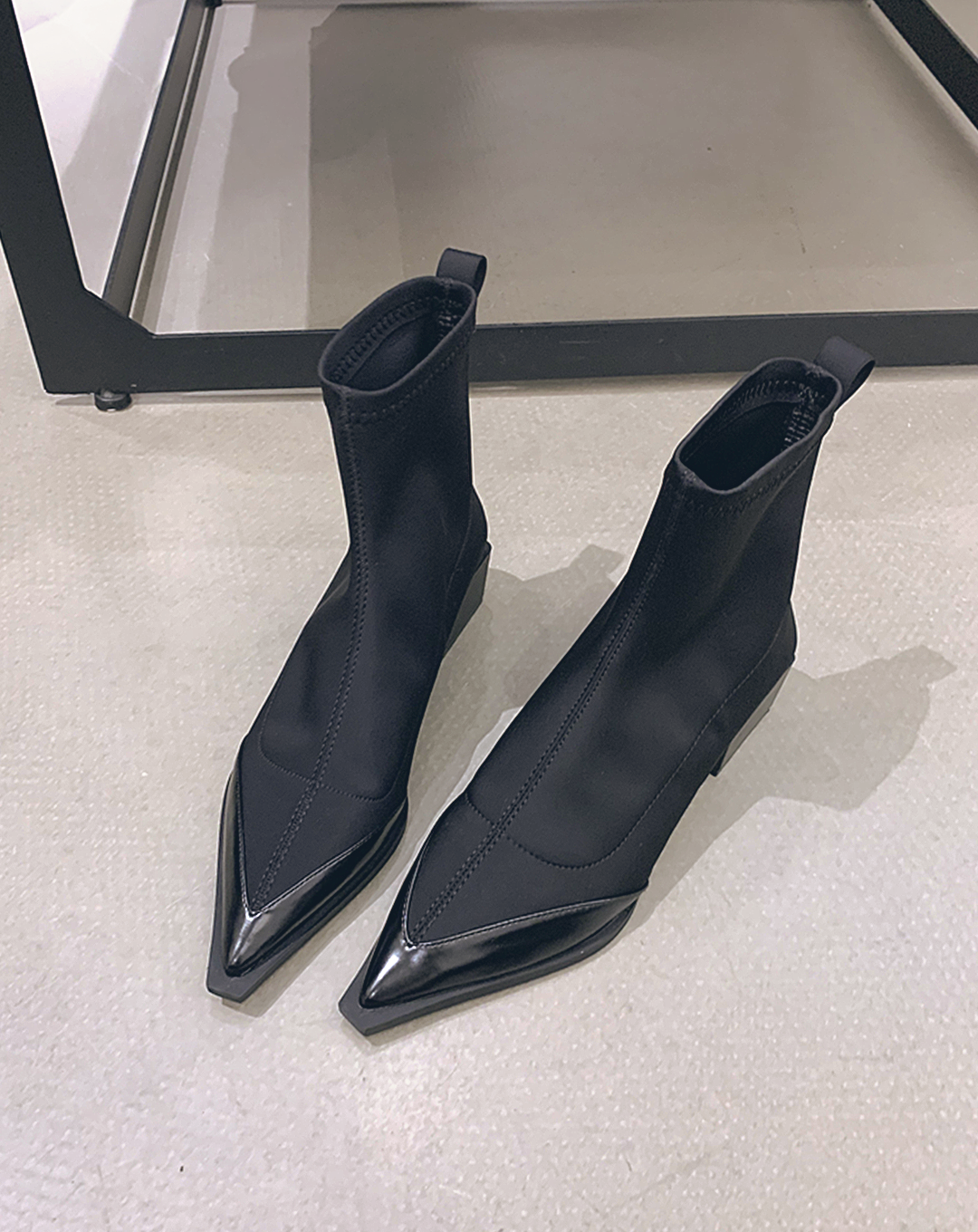 ♀Pointed Toe Low Heel Boots
