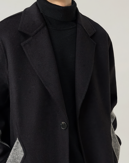 ♂Line Accent Wool Coat