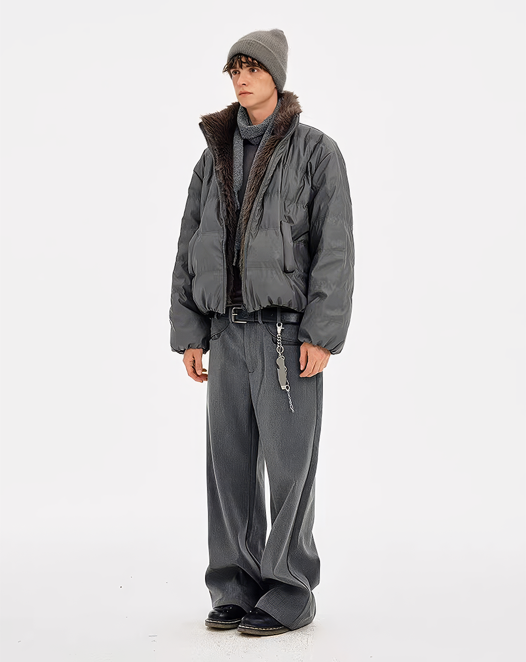 ♂Detachable Fur Down Jacket