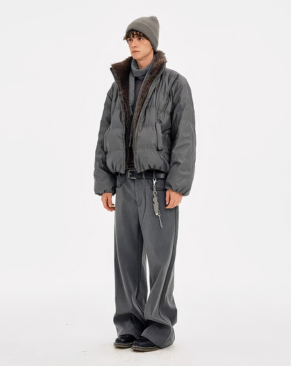 ♂Detachable Fur Down Jacket