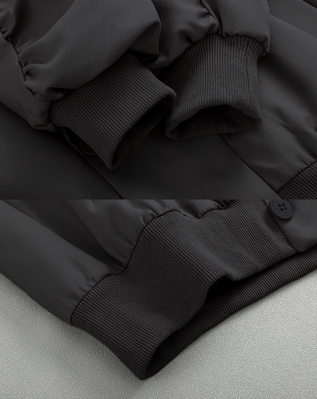 ♂Ruched Sleeve Bomber Jacket