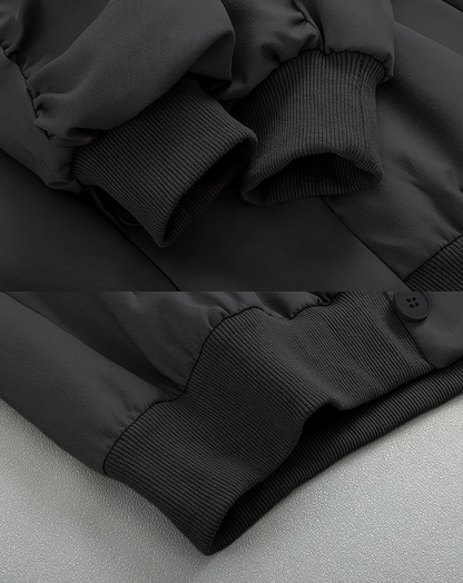 ♂Ruched Sleeve Bomber Jacket