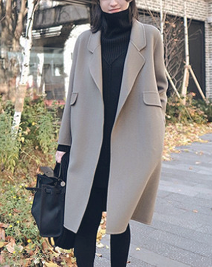 ♀Earth Color Chester Coat
