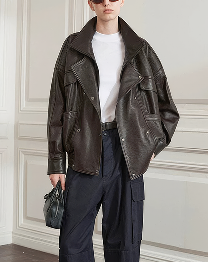 ♀本革／Double Riders Leather Jacket