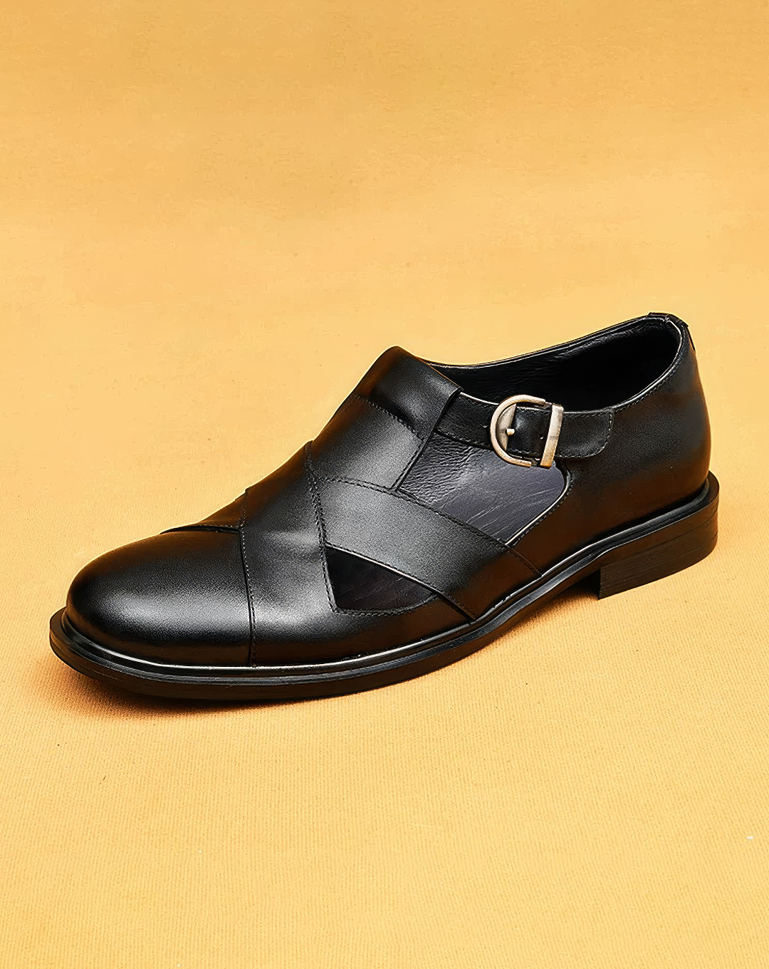 ♂本革／Cutout Vamp Leather Sandals