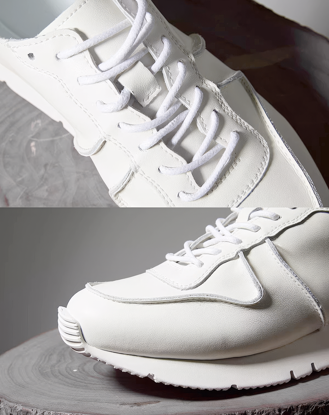 ♂♀本革／Radiant Mono Leather Sneakers