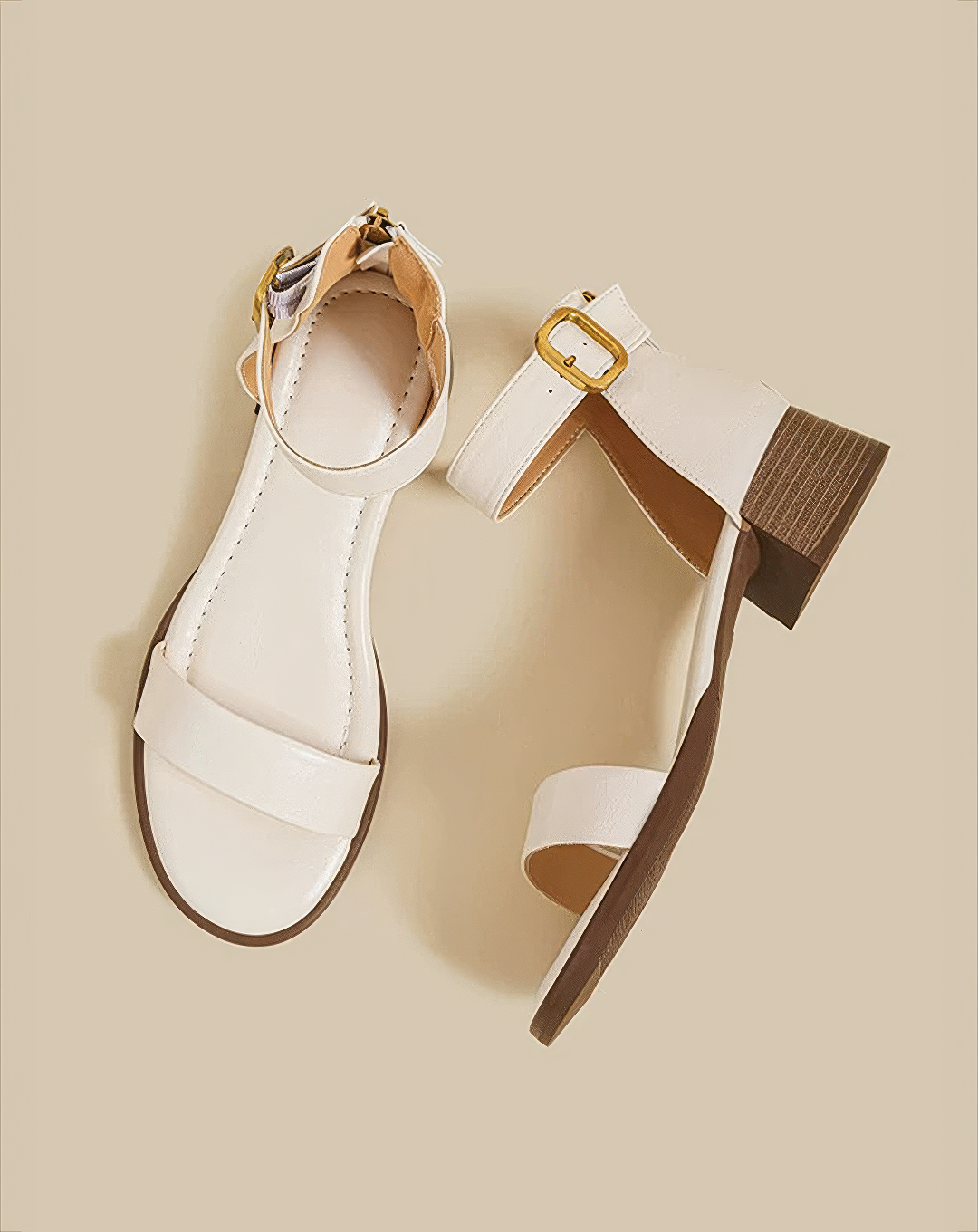 ♀Chunky Heel Strap Sandals