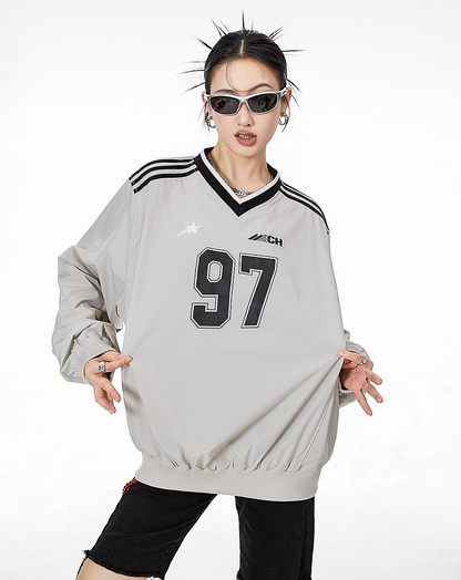 ♀V-Neck Sporty Shirt