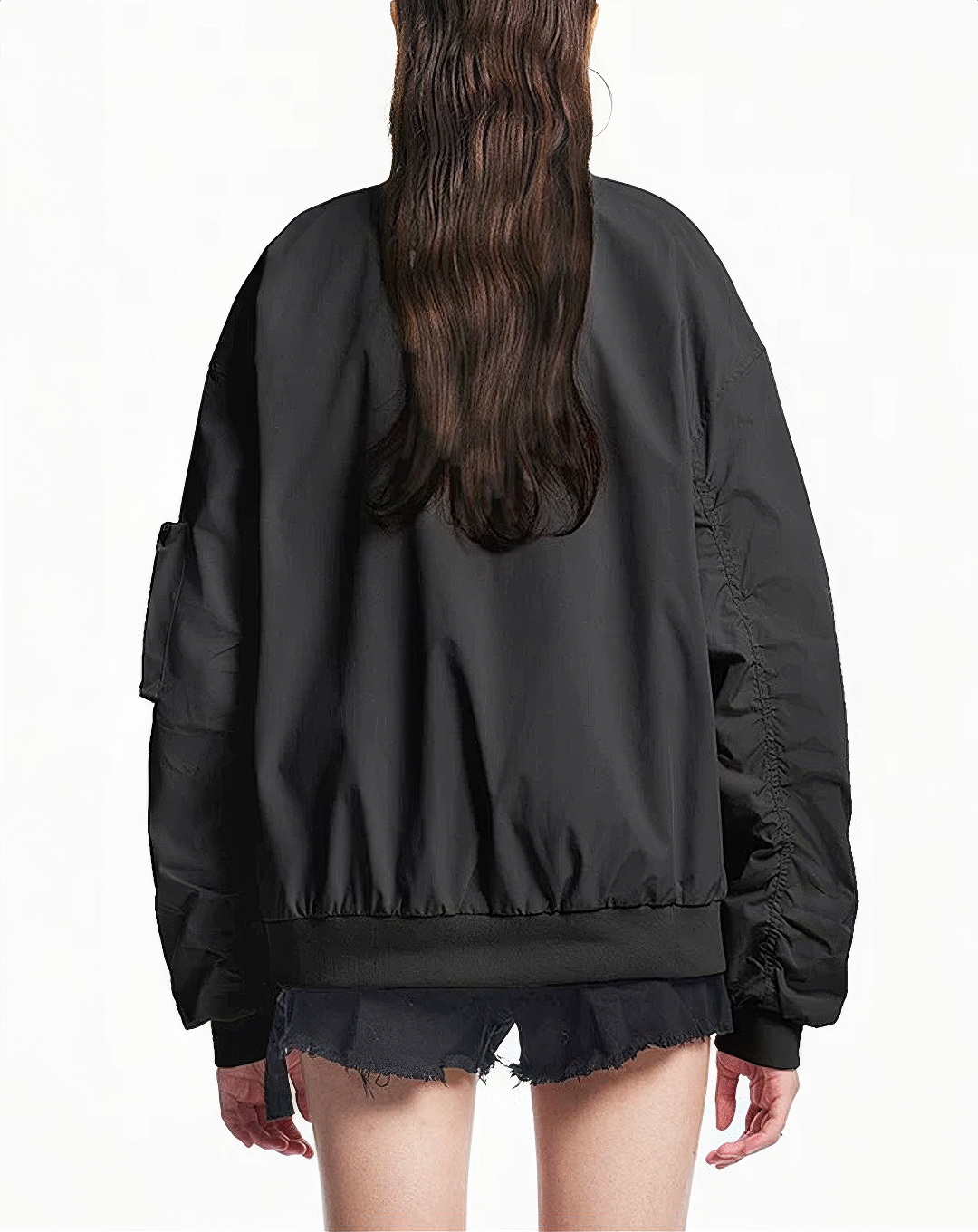 ♂♀Emblem Patch Bomber Jacket