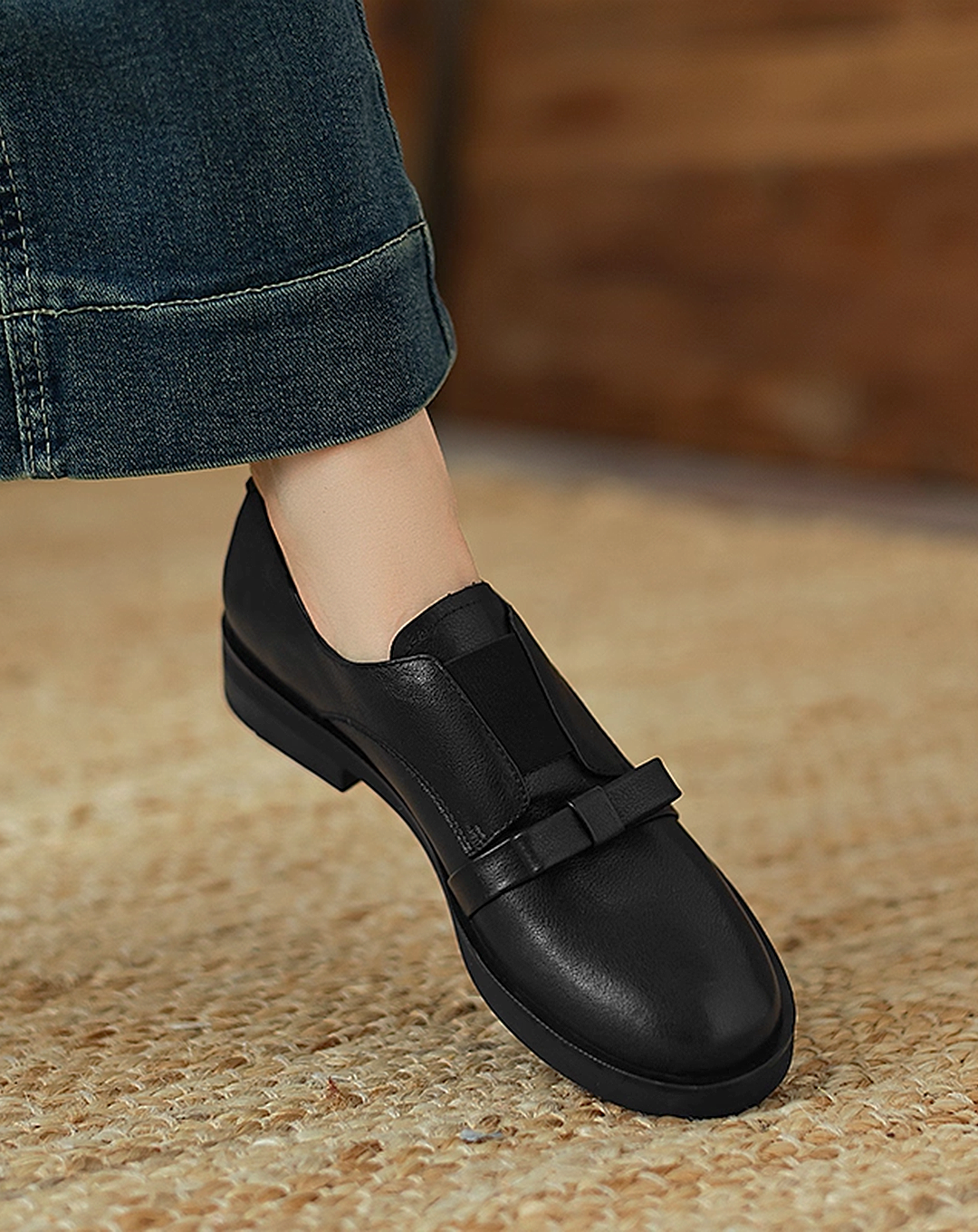 ♀Ribbon Accent Loafers