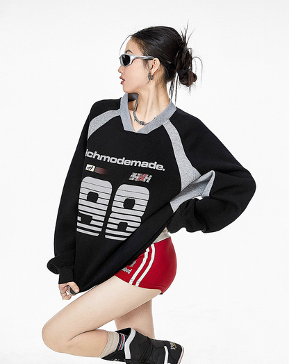 ♀Number Logo Sweatshirt