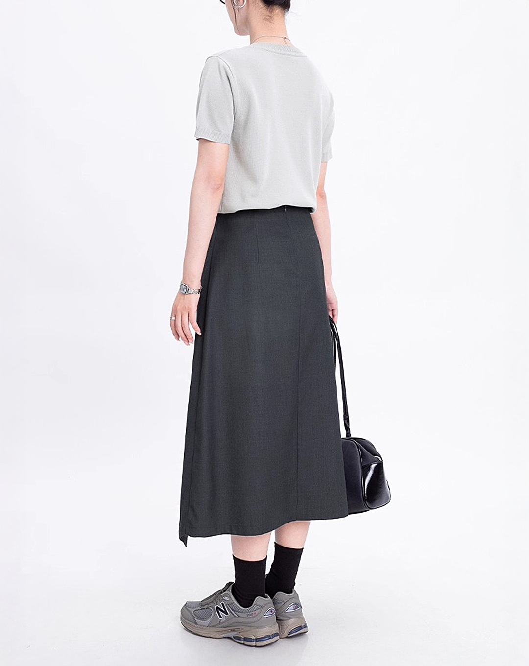 ♀Asymmetric Hem Skirt