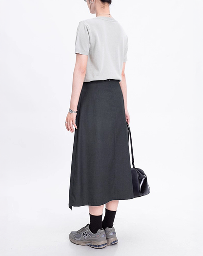 ♀Asymmetric Hem Skirt