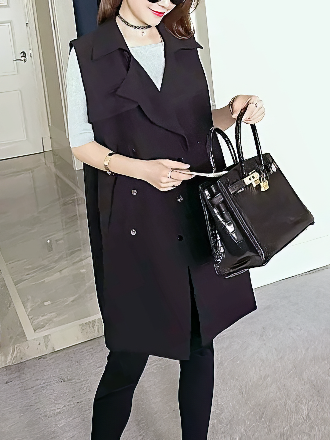 ♀Double Breasted Tailored Gilet