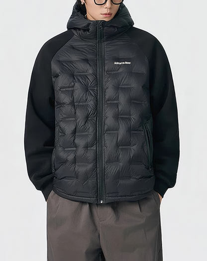 ♂Quilted Hybrid Puffer Jacket