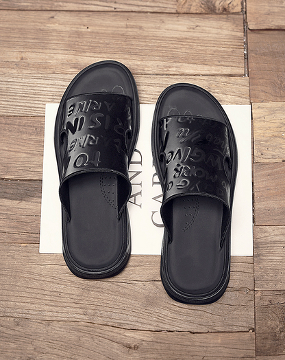 ♂Letter Pattern Sandals