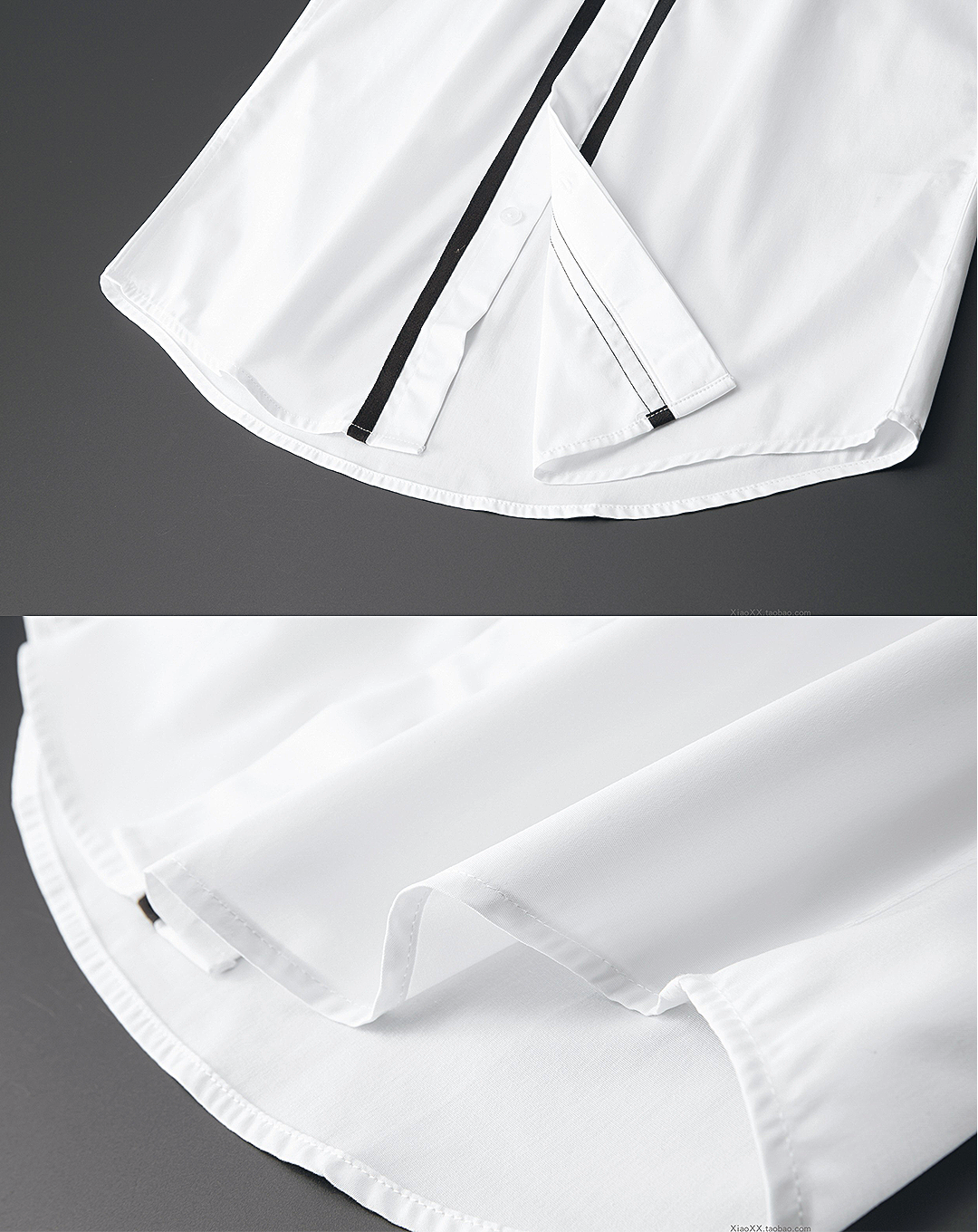 ♂Contrast Color Straight Line Shirt