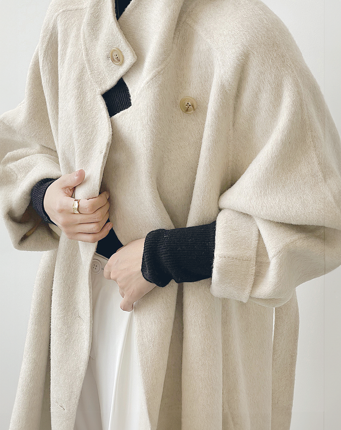 ♀Wool Long Chester Coat