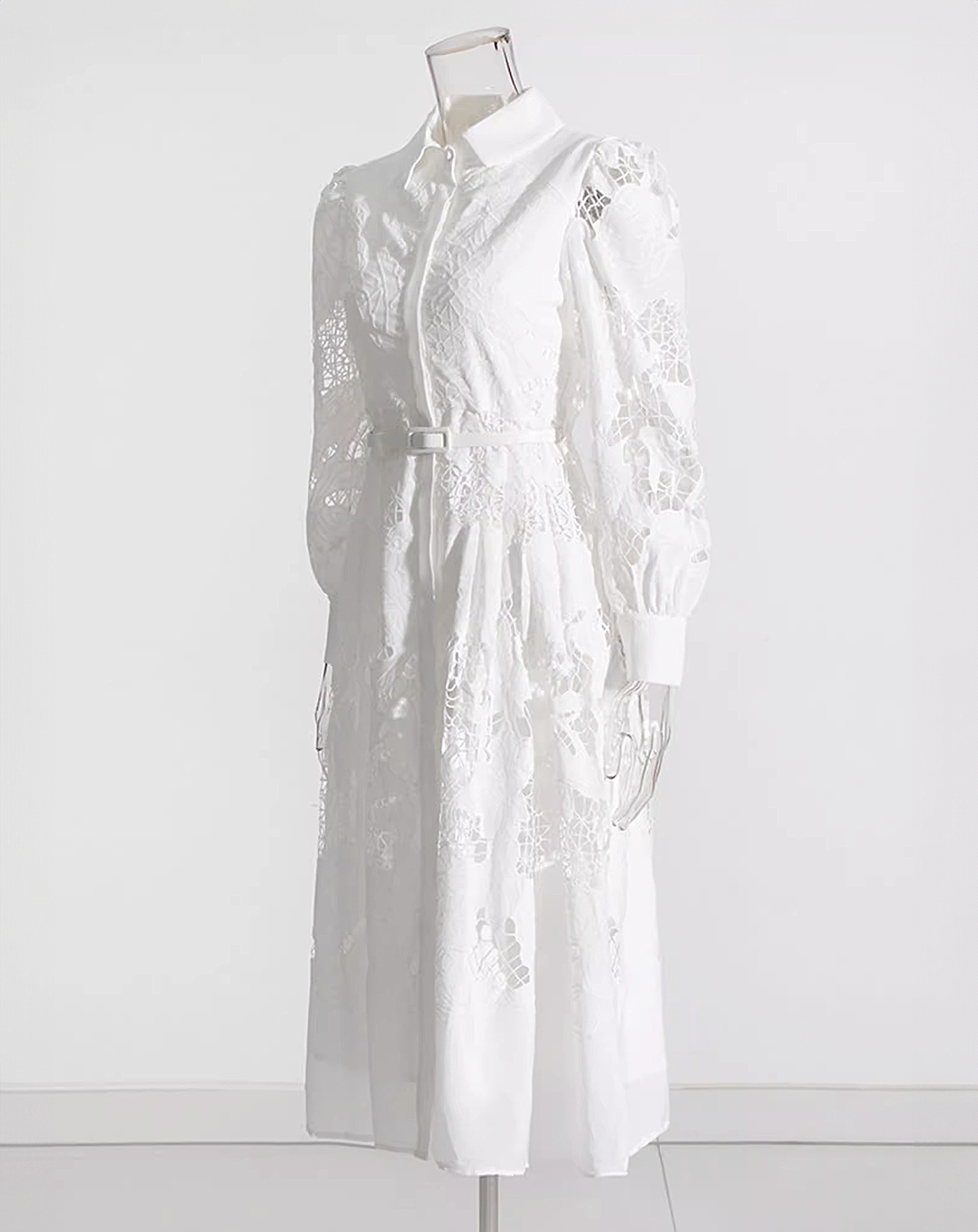 ♀White Lace Dress