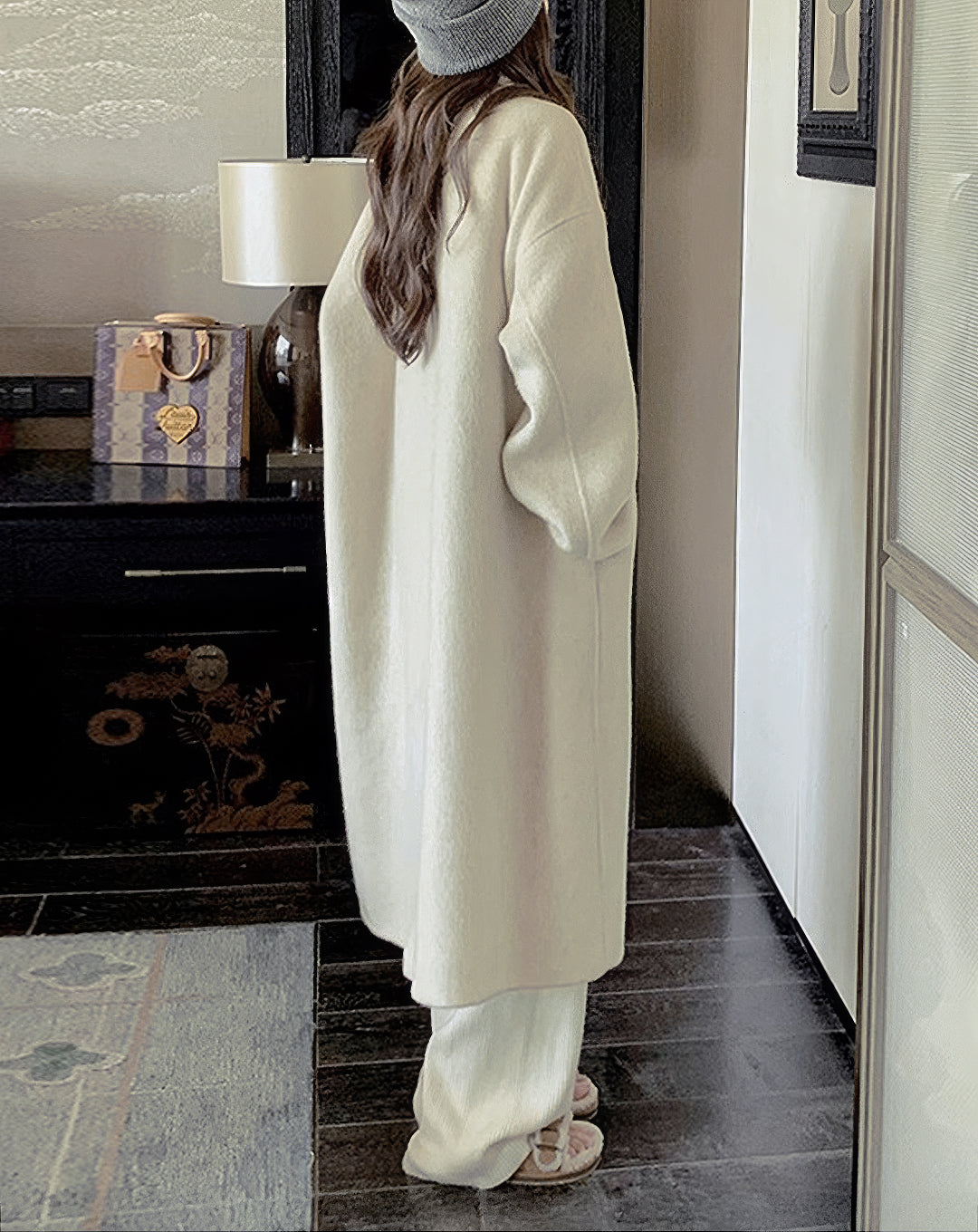 ♀Double Breasted Wool Coat