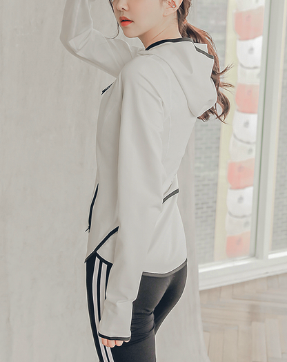 ♀Zip-Up Fit Hooded Jacket