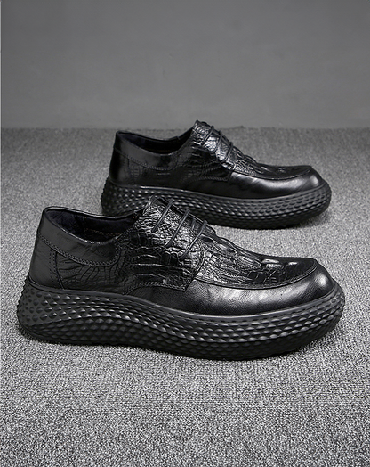 ♂Embossed Platform Shoes