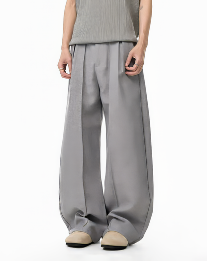 ♂♀Double Button Wide Trousers