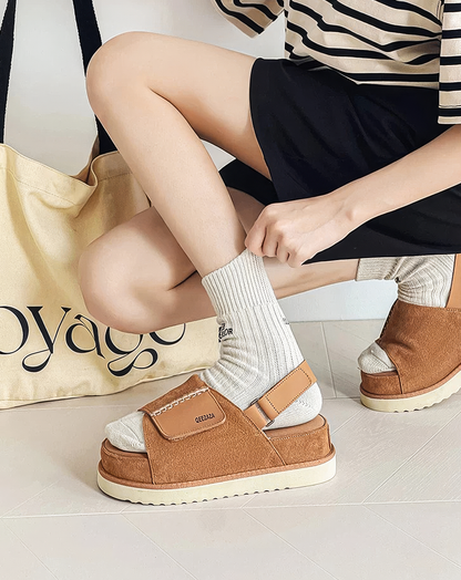 ♂♀Platform Backstrap Casual Sandals