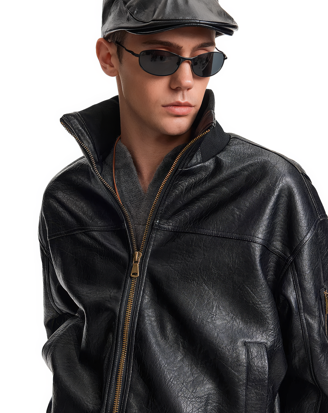 ♂Vintage Style Leather Jacket