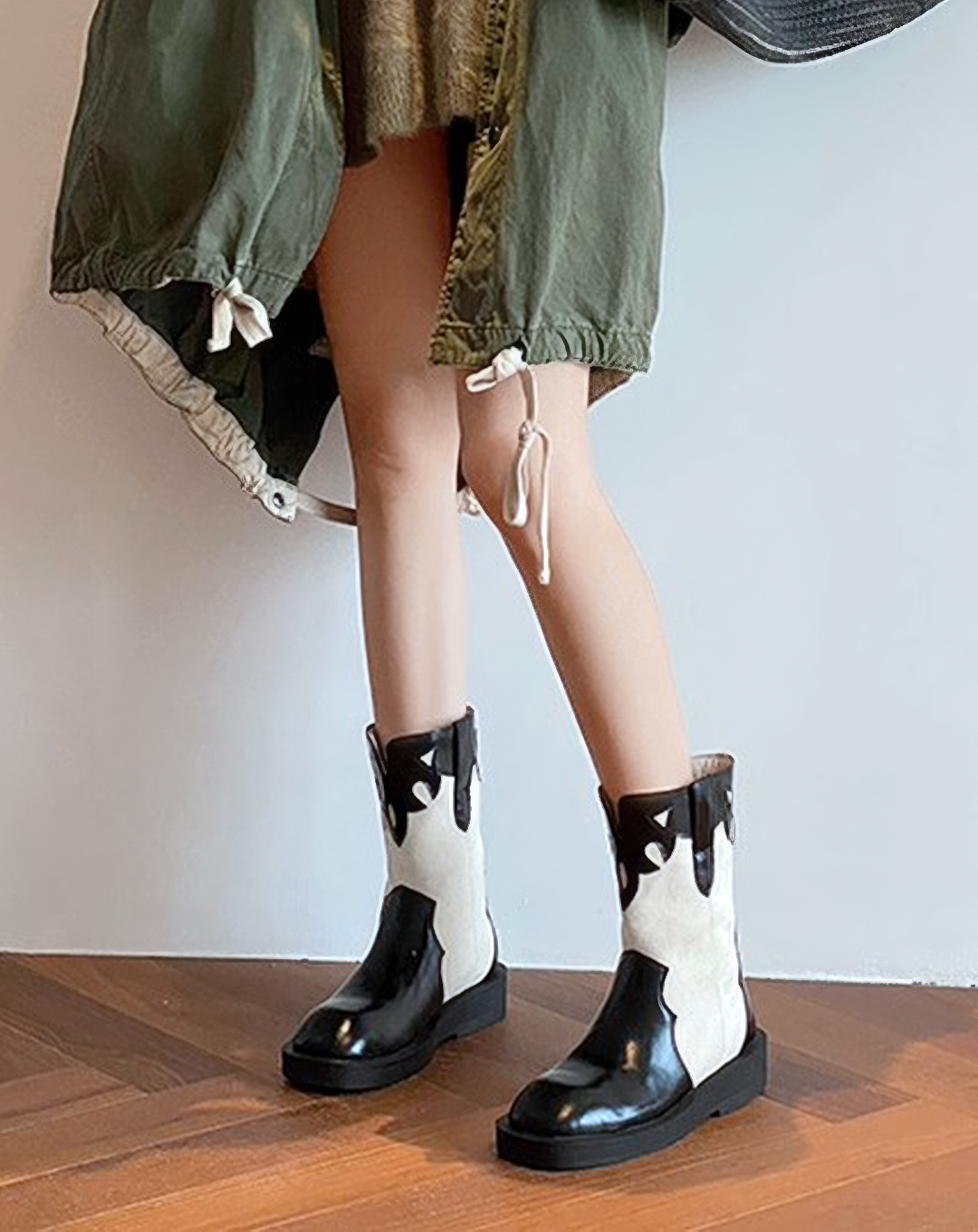 ♀本革／Western Style Mid Boots