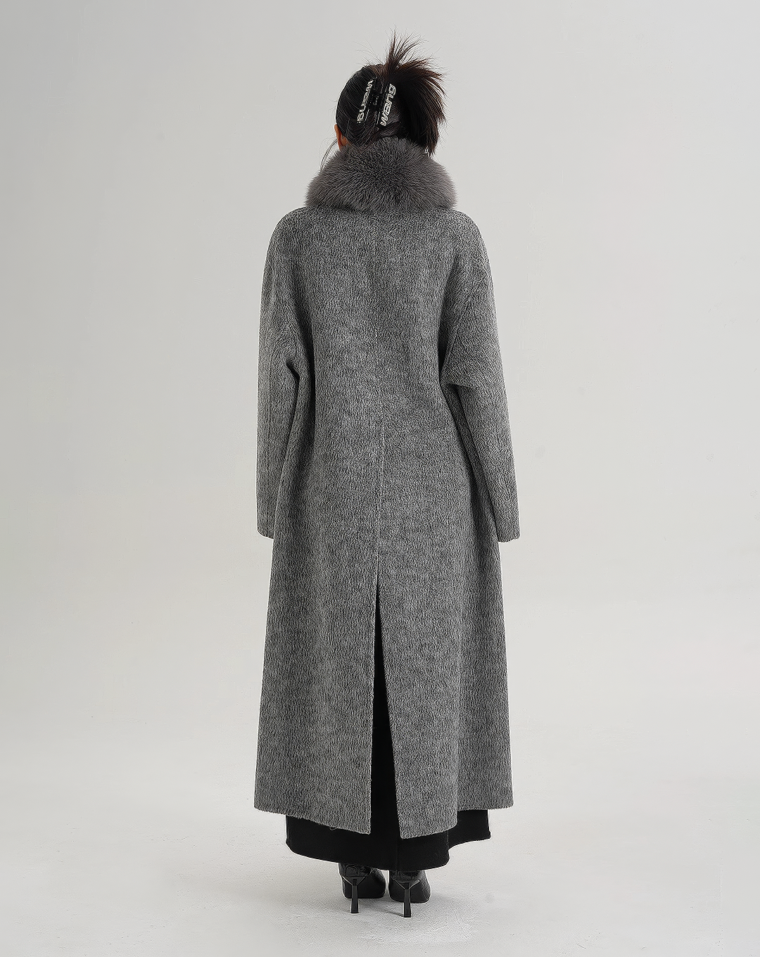 ♀Detachable Fur Collar Coat