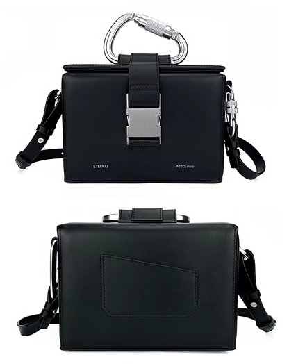本革／Carabiner Handle Box Bag