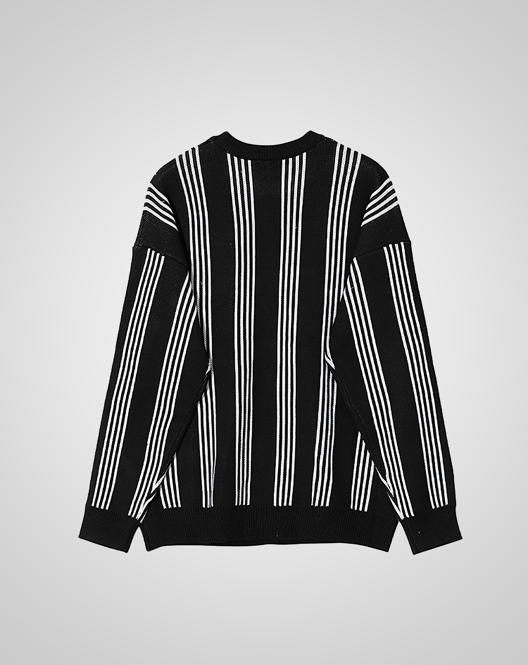 ♂Monotone Striped Sweater