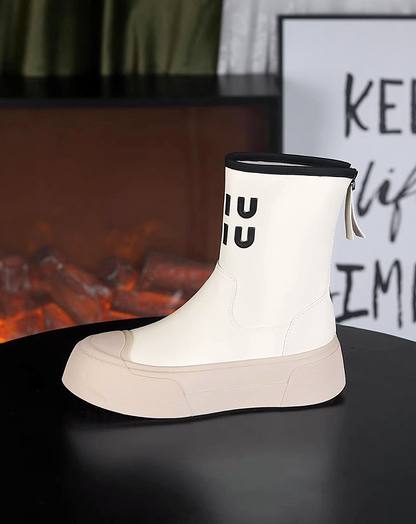 ♀Alphabet Logo Boots