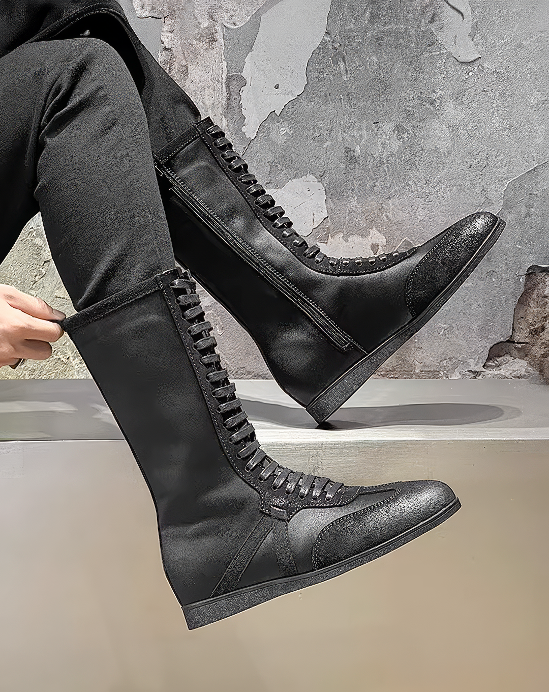 ♂♀Secret Sole Lace-up Boots