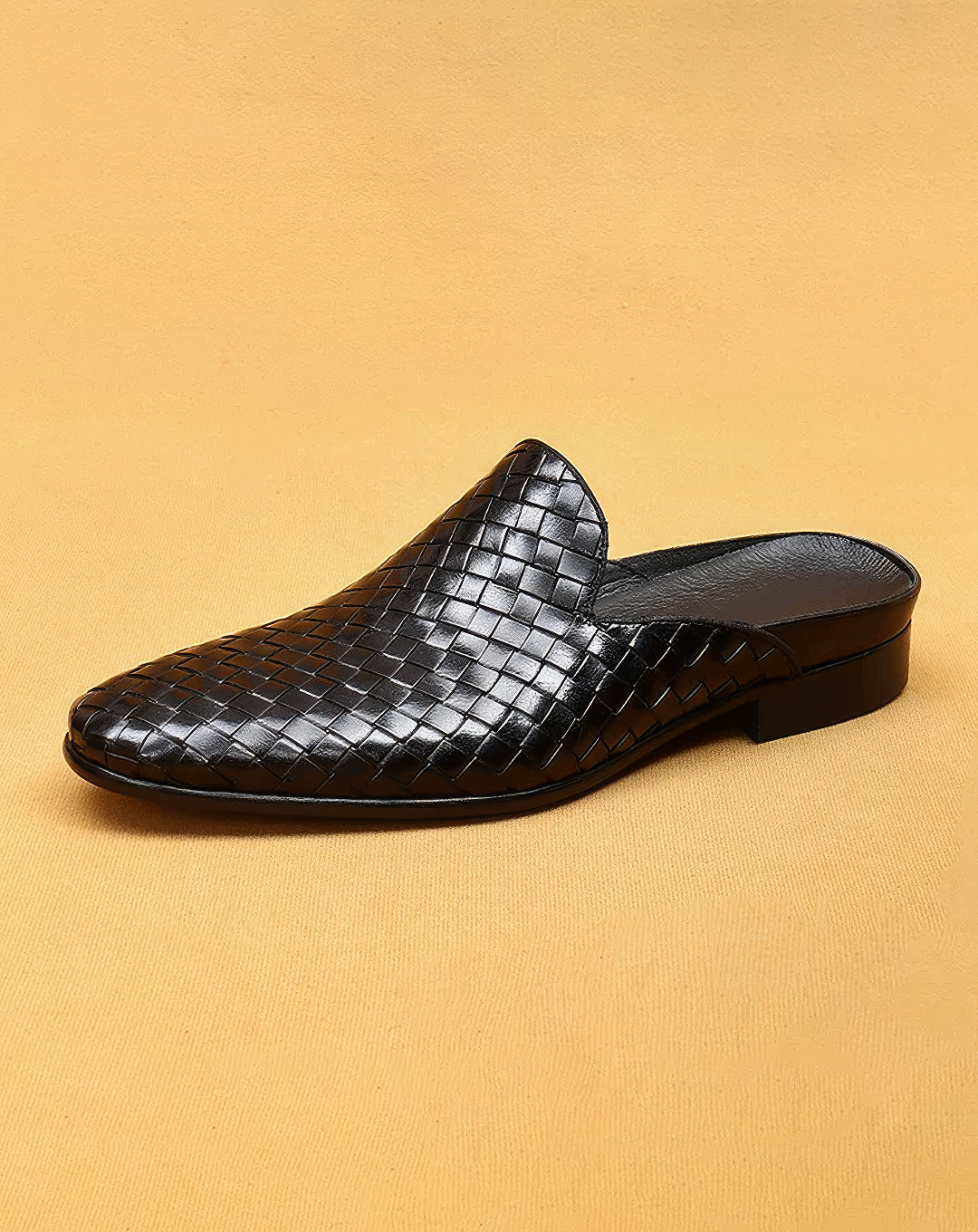 ♂本革／Woven Leather Mule Shoes