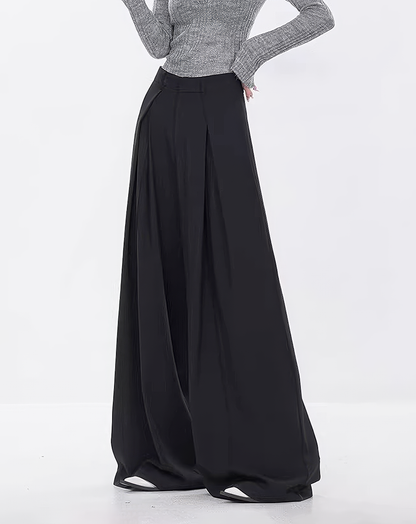 ♀Noir Deep Tuck Bottoms