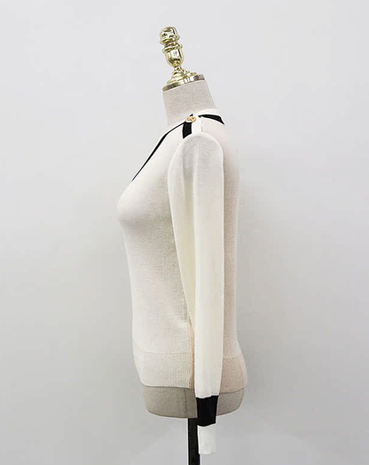 ♀V-neck Light Knit