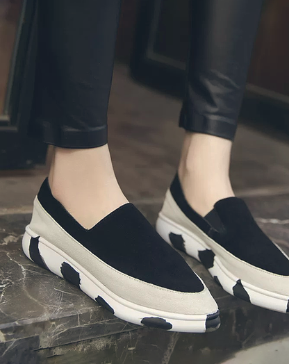♀Cow Pattern Sole Slip-On Shoes