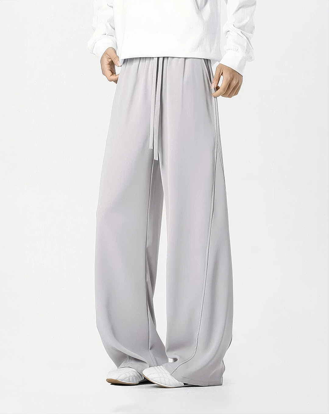 ♂Drawstring Wide Leg Pants