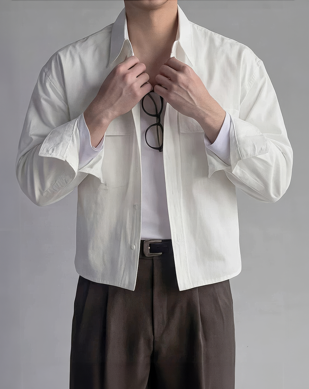♂Cotton Drop Shoulder Shirt