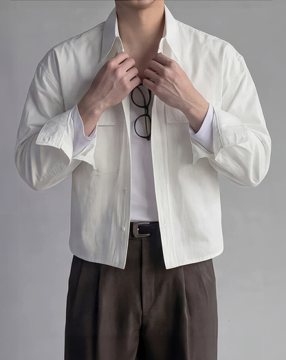 ♂Cotton Drop Shoulder Shirt