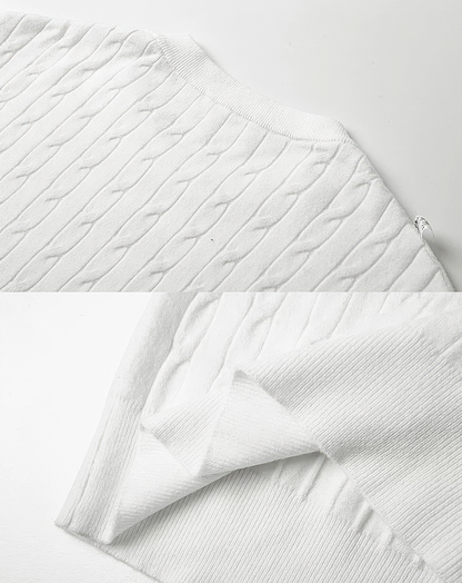 ♂Crew Neck Cable Knit