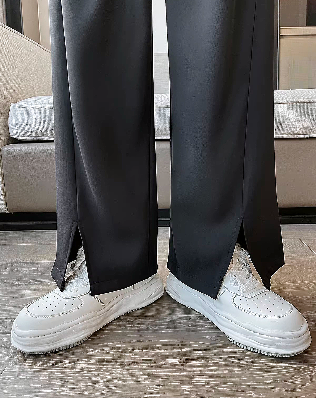 ♂Front Slit Straight Bottoms