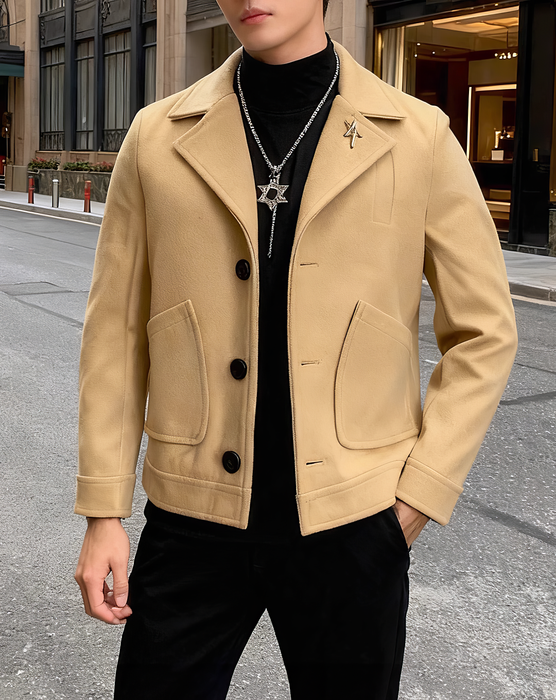 ♂Urban Tailored Button Jacket