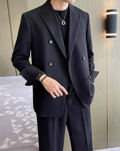 ♂Double Breasted Blazer & Pants