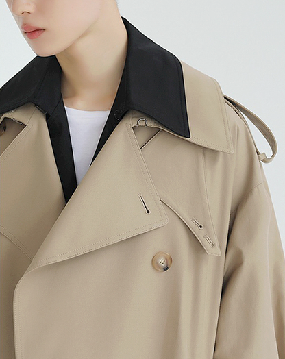 ♂Fake Layered Trench Coat