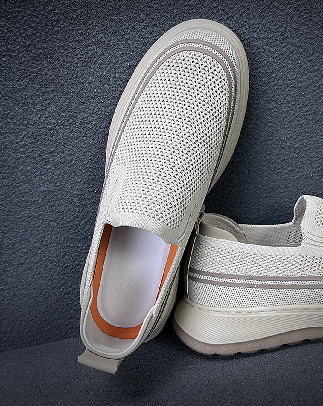 ♂♀Mesh flat Slip-ons