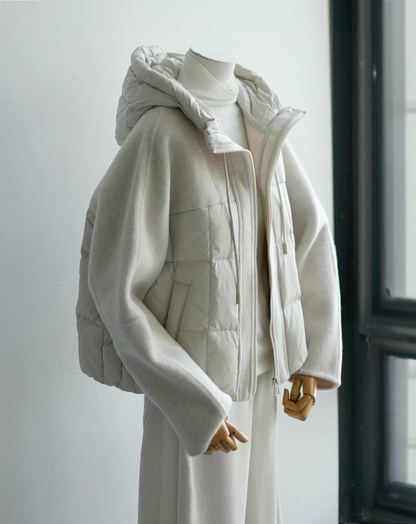 ♀Mixed Media Down Jacket